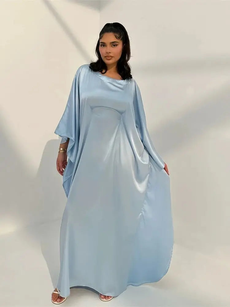 Robe Maxi Élégante pour Femmes | Manches en Cape et Confort Optimal