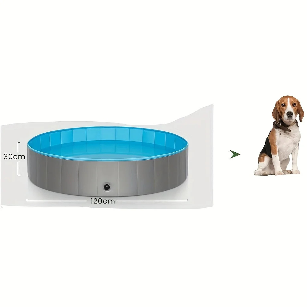 Faltbarer Hundepool 80 bis 160 cm – Abkühlung und Spielspaß im Freien