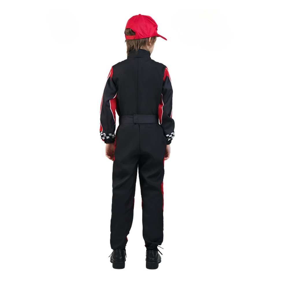 Costume de Pilote de Course Halloween | Ensemble Complet avec Accessoires Inclus