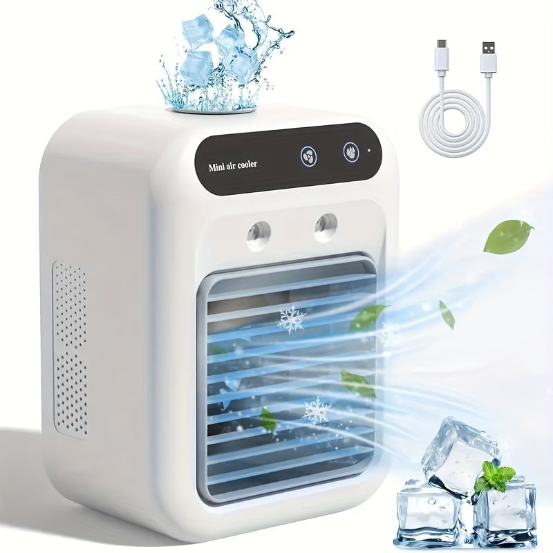 Climatiseur Mini Portable – Humidificateur & Ventilateur Tout-en-Un