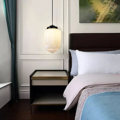 Lampe Pendante Géométrique Vintage | Éclairage Chaud et Design Élégant