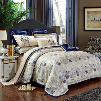 Literie en Coton-Satin Motif Oriental | Luxe Élégant et Confortable