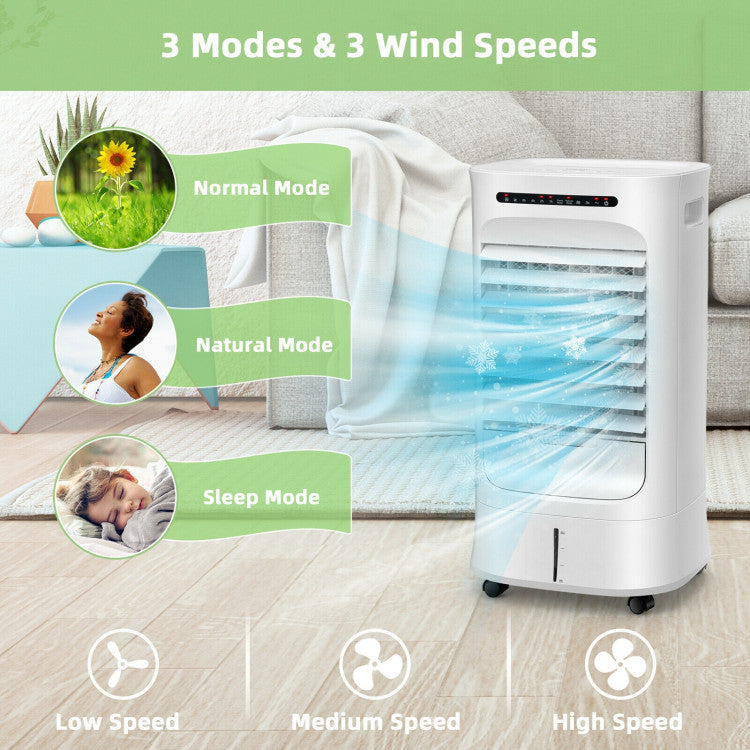 Refroidisseur d'Air Évaporatif Portable | 4-en-1 avec Minuteur et Modes Ajustables