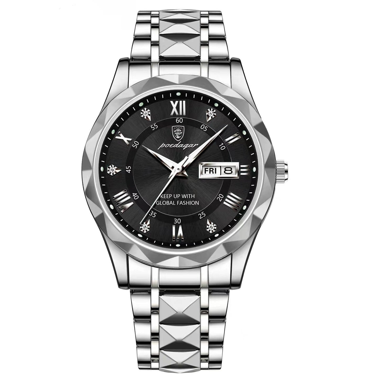 Montre Étanche pour Homme | Élégante en Acier Inoxydable et Précise
