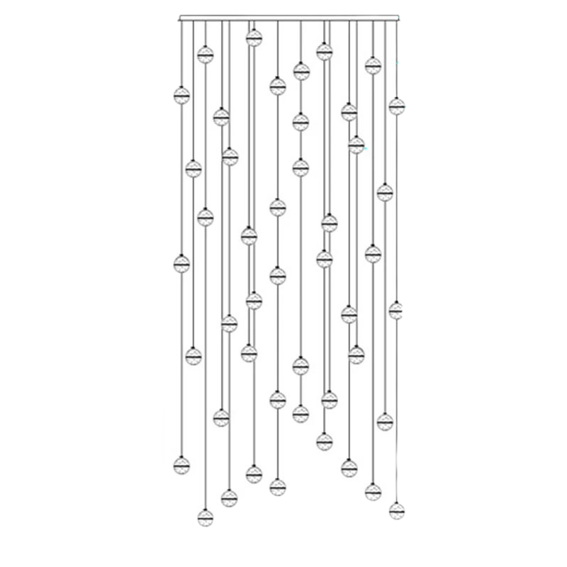Luminaire Suspendu en Cristal | Éclairage Élégant et Réglable