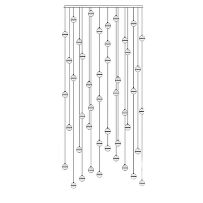 Luminaire Suspendu en Cristal | Éclairage Élégant et Réglable
