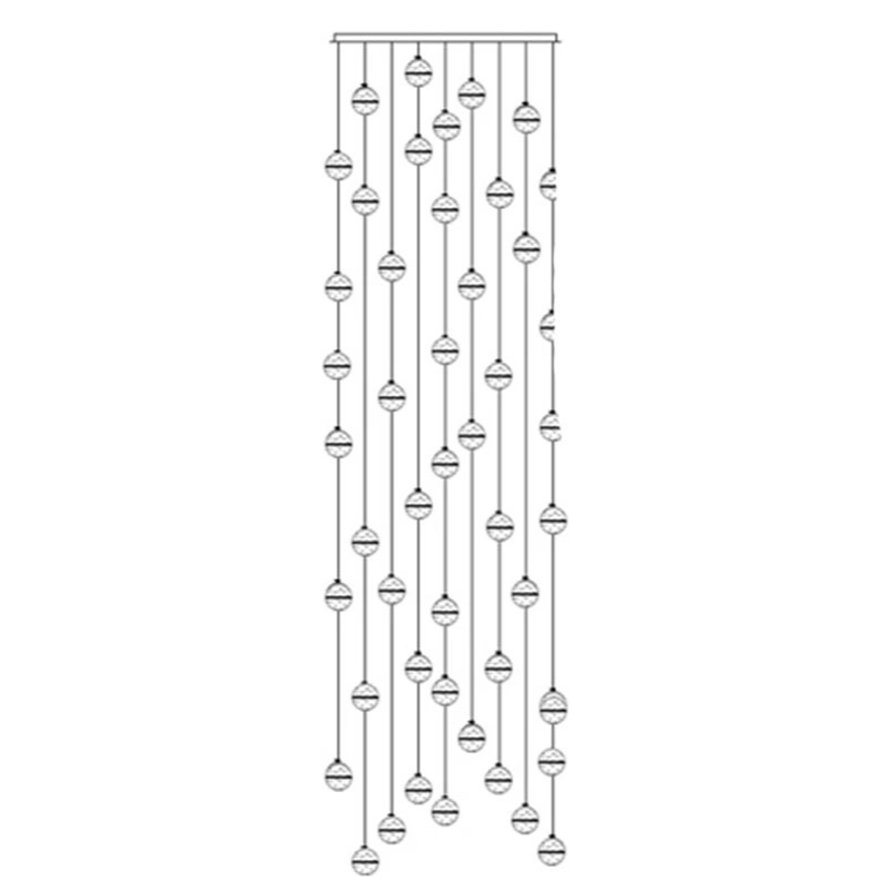 Luminaire Suspendu en Cristal | Éclairage Élégant et Réglable