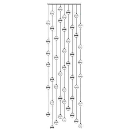 Luminaire Suspendu en Cristal | Éclairage Élégant et Réglable
