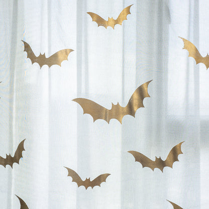 Rideaux Sheer au Motif de Chauve-Souris | Ambiance Mystique et Intimité Subtile