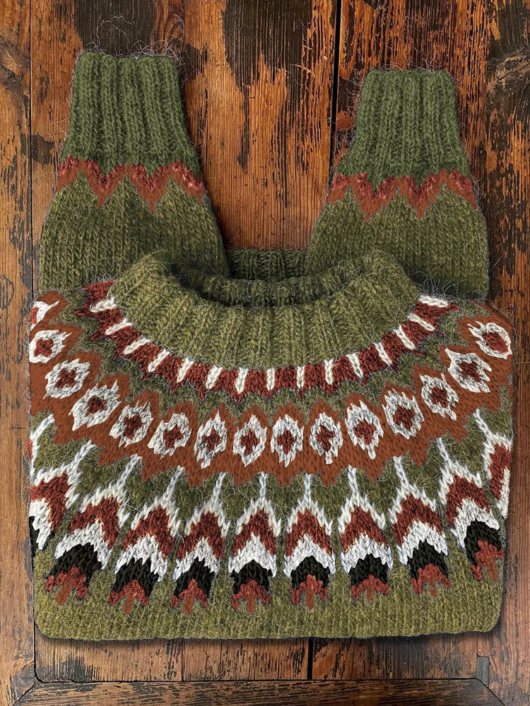 Pull en Tricot Rétro pour Femmes | Style Vintage et Confort Douillet