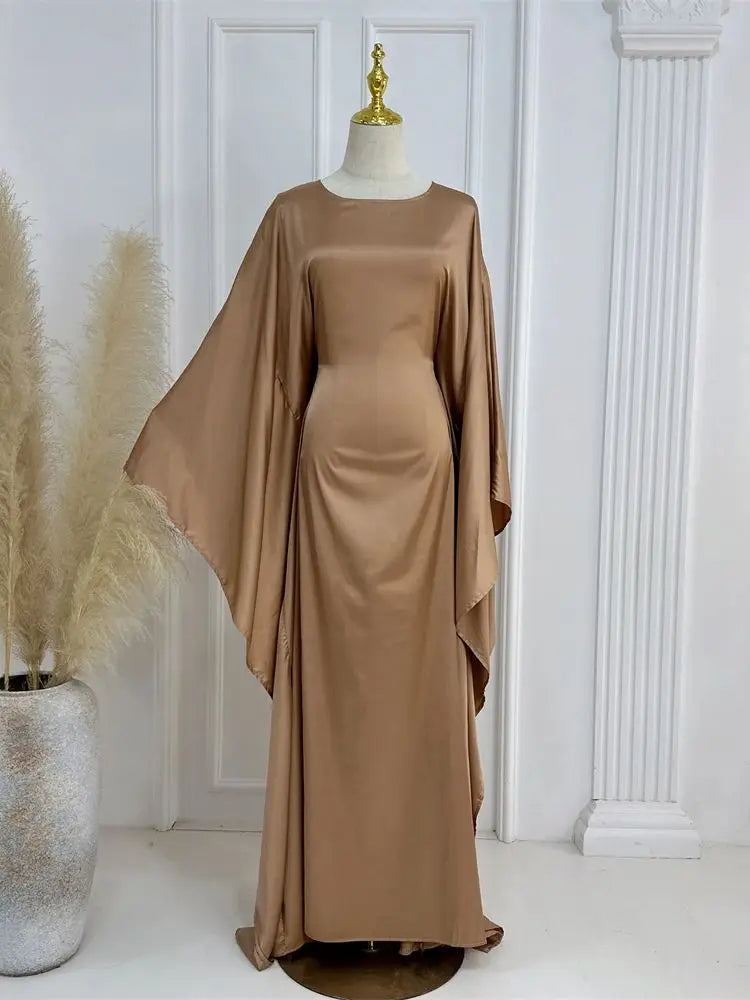 Robe Maxi Élégante pour Femmes | Manches en Cape et Confort Optimal