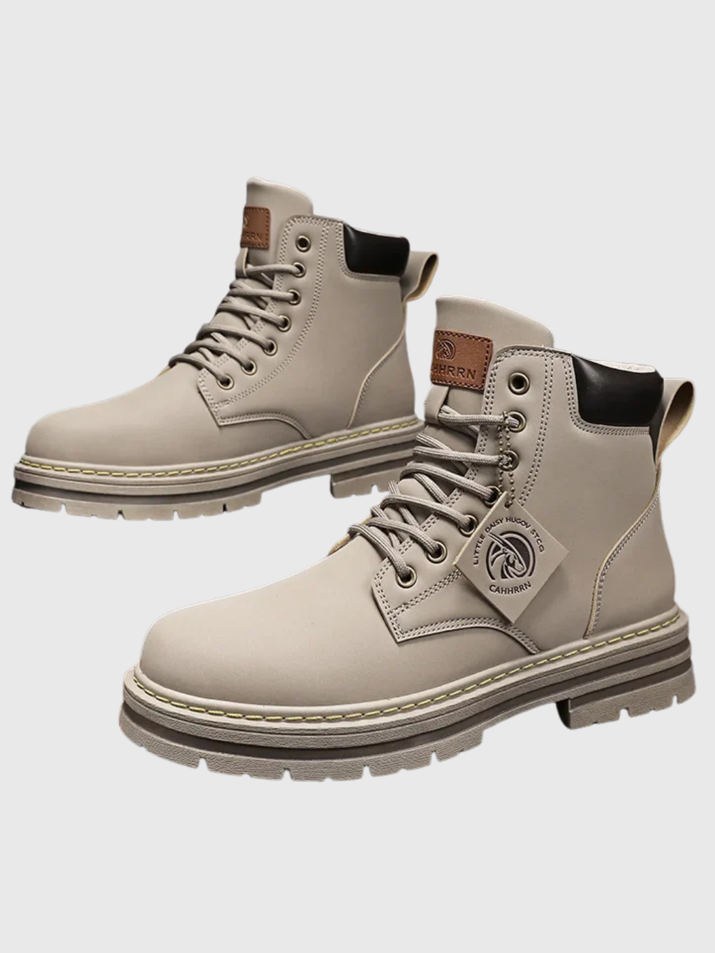 HELVIA - Bottines en cuir pour hommes - élégantes et résistantes