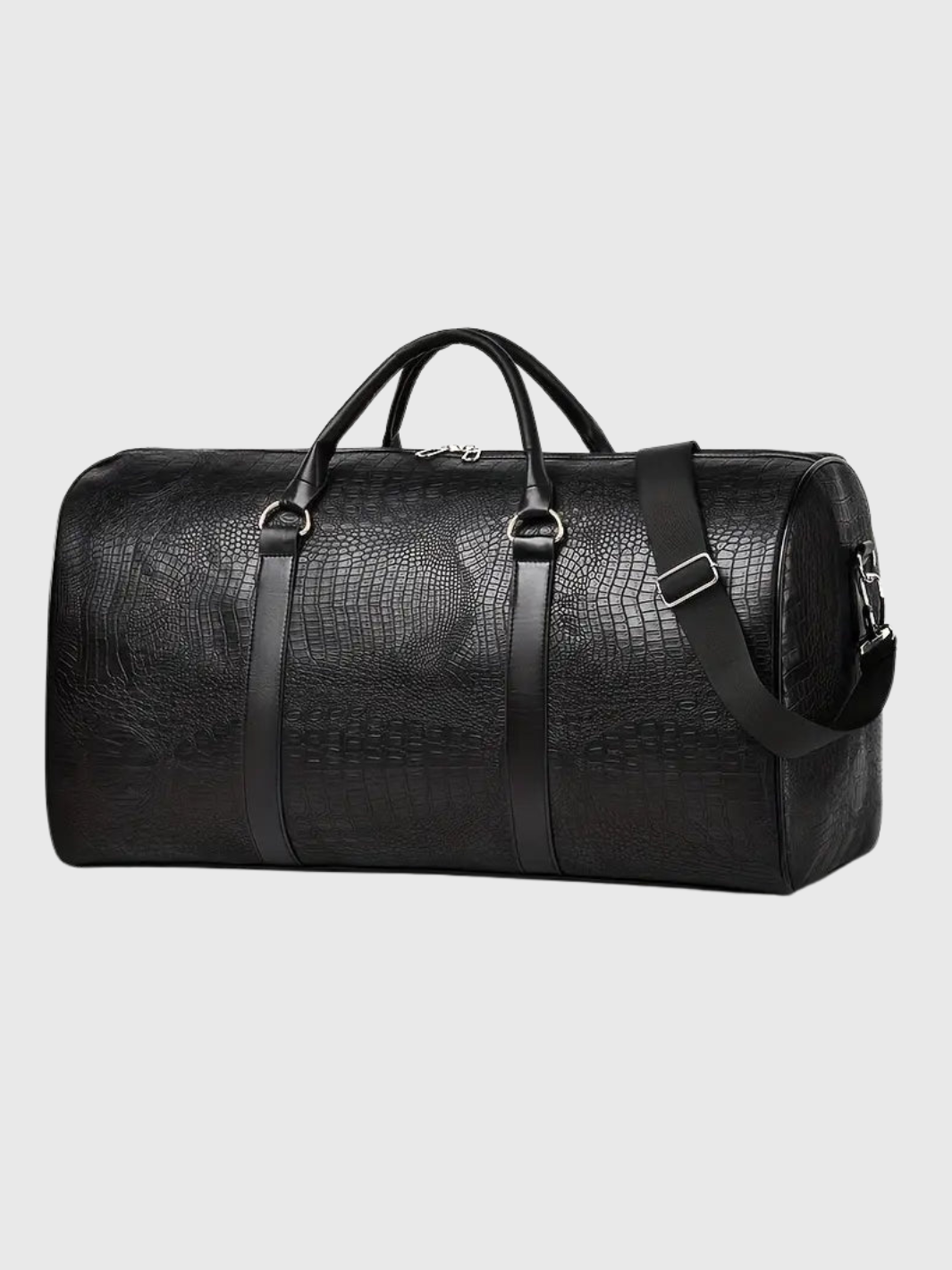 HELVIA - Sac de Voyage Vintage à Motif Crocodile