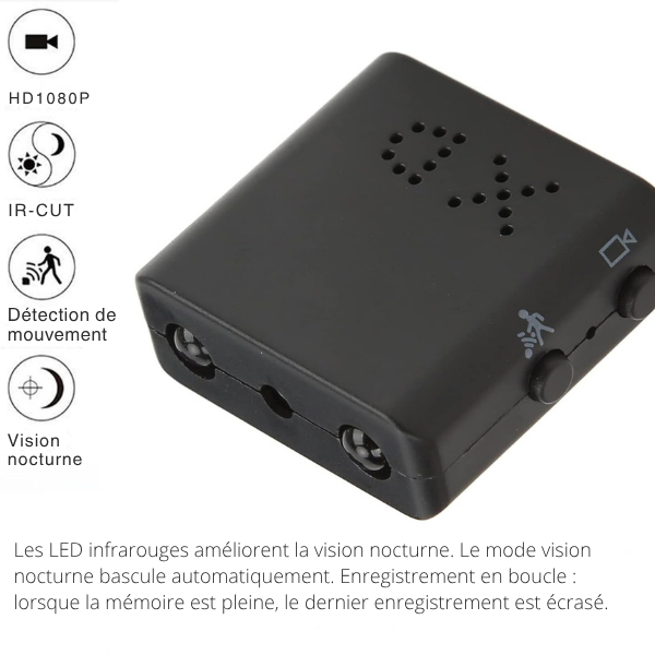 SecureCam – Mini Caméra de Surveillance Full HD Discrète et Performante | Helvia