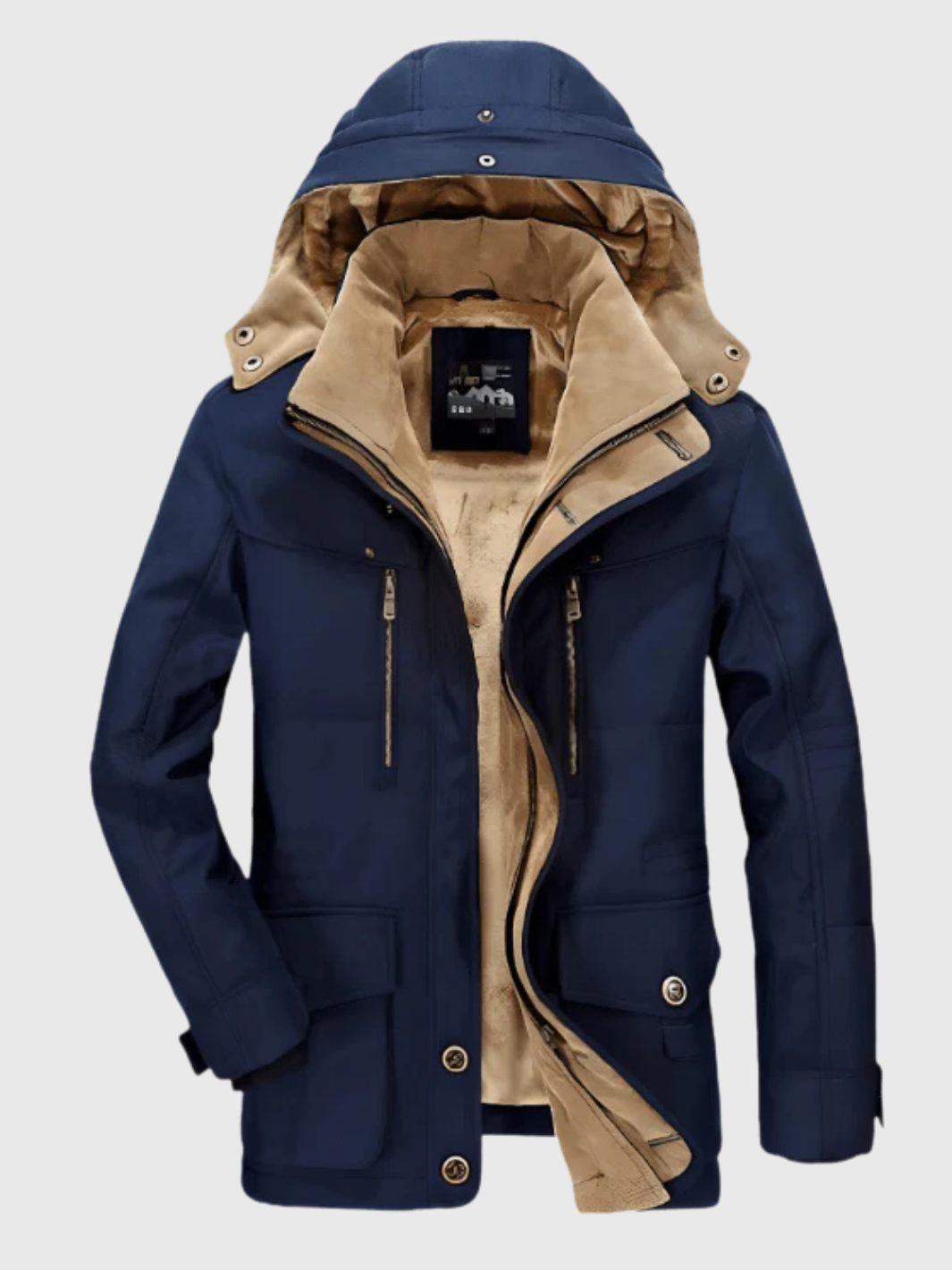 HELVIA - Manteau d'Hiver avec Capuche Ajustable et Grandes Poches