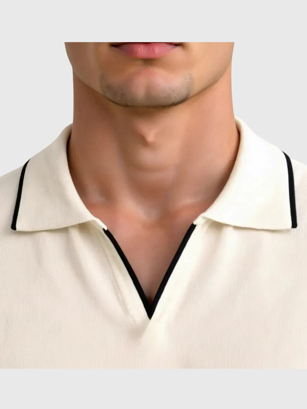 HELVIA - Polo Homme Classique – Finition Contrastée