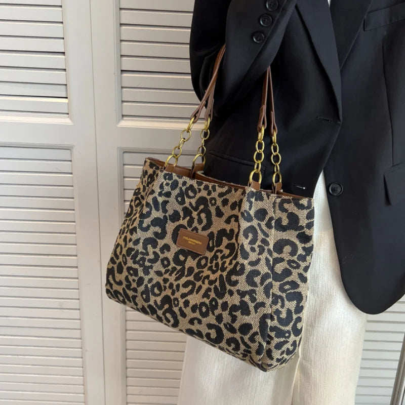Sac à Main Imprimé Léopard pour Femmes | Style Audacieux et Intérieur Spacieux