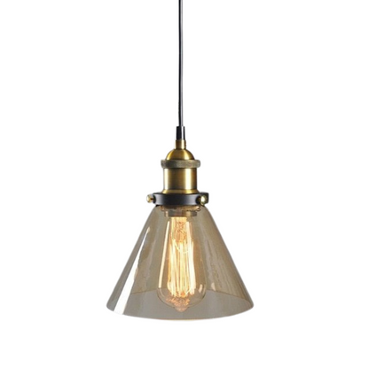 Lampe Suspendue Industrielle en Verre | Design Élégant et Minimaliste