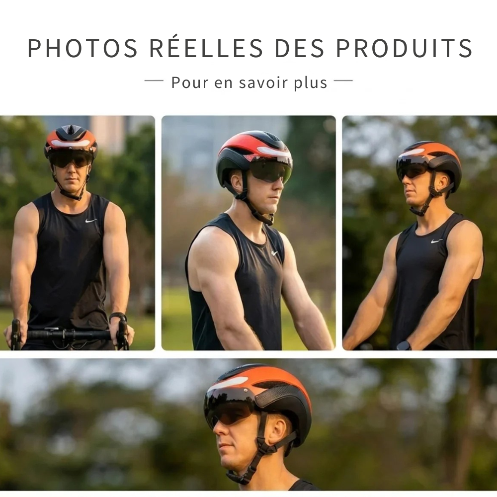 Casque vélo LED PC/EPS 57–62 cm - signalez mieux vos virages