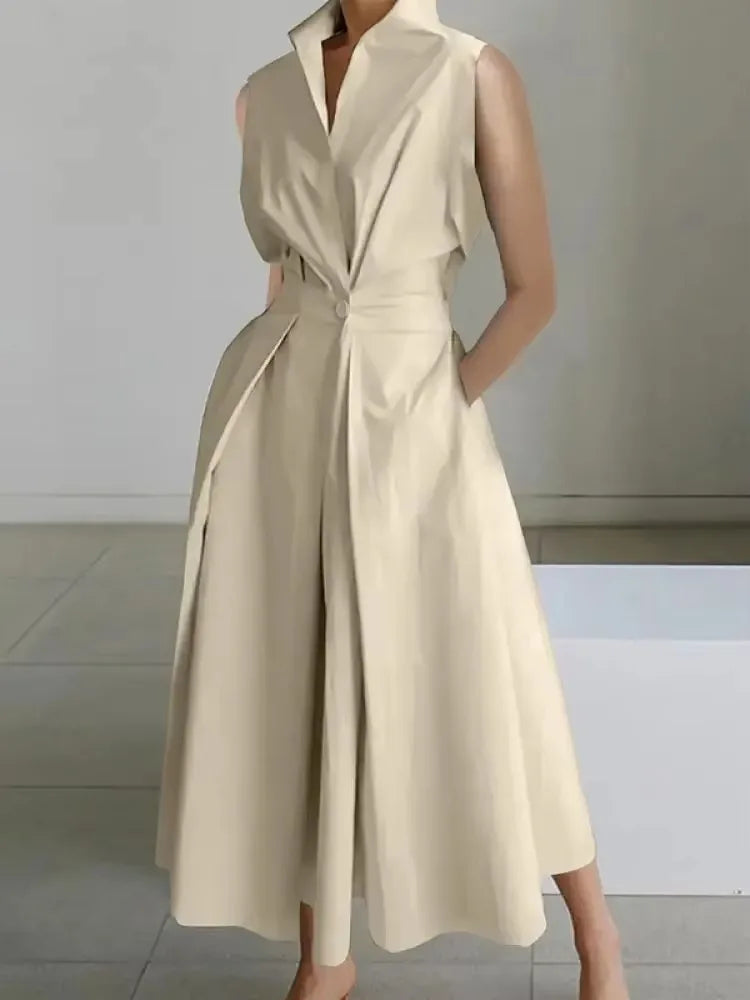 Robe Midi Chic pour Femme | Design A-Line et Confort Optimal