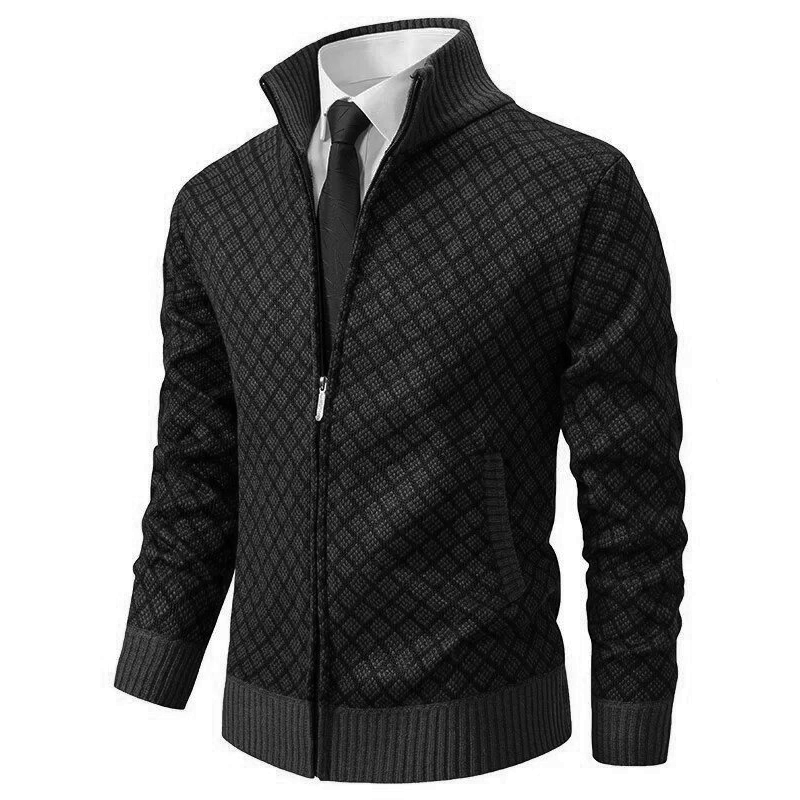 Pull Zippé Tendance et Confortable | Style Moderne avec Motif Géométrique