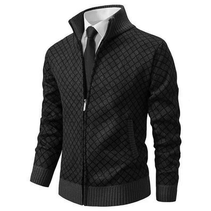 Pull Zippé Tendance et Confortable | Style Moderne avec Motif Géométrique