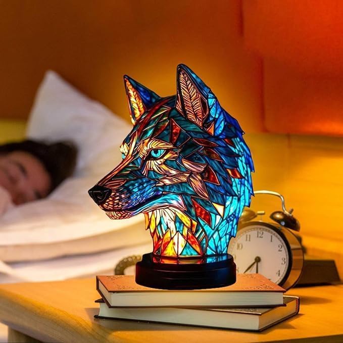 Helvia - Glamora Luxe Lampe de Table en Verre | Éclairage raffiné pour une ambiance luxueuse