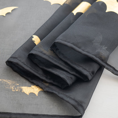 Rideaux Sheer au Motif de Chauve-Souris | Ambiance Mystique et Intimité Subtile