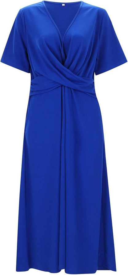 Robe Vintage Femme Décolleté en V | Élégance Intemporelle et Confort Moderne