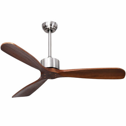Ventilateur de Plafond Télécommandé | Design Élégant en Nickel Brossé de 52 Pouces