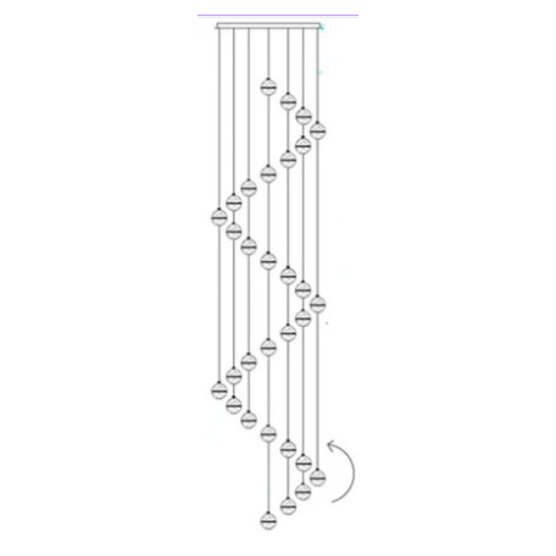Luminaire Suspendu en Cristal | Éclairage Élégant et Réglable