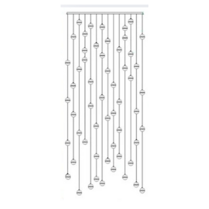 Luminaire Suspendu en Cristal | Éclairage Élégant et Réglable