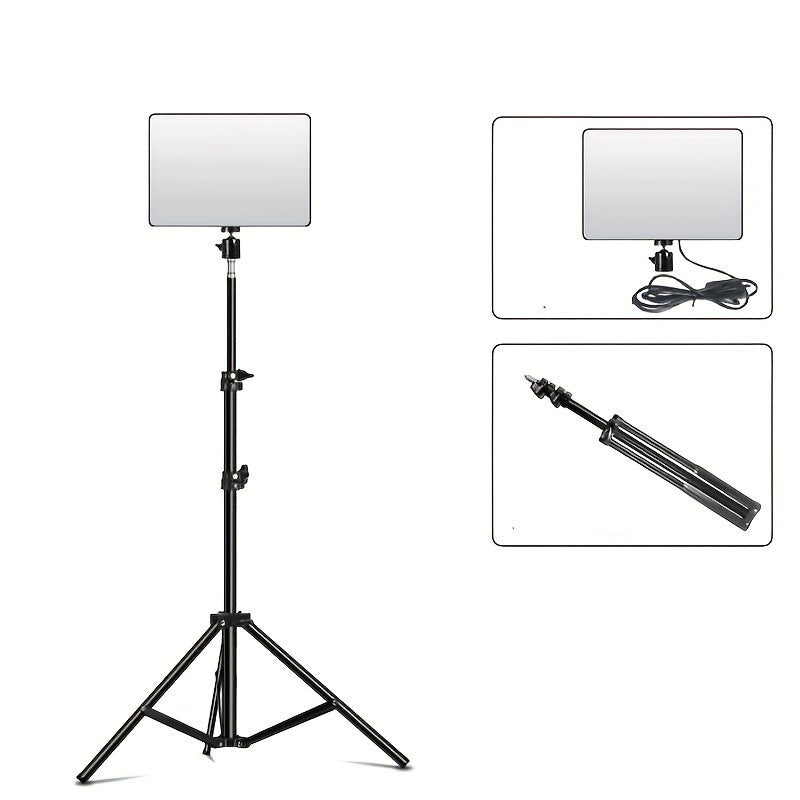 Support de Lumière Ajustable pour Photographie | Hauteur de 1,1 m et Aluminium Robuste