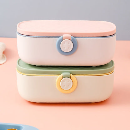 en-Un-Coffret de Couture avec Bouton et Dé à Coudre