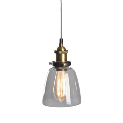 Lampe Suspendue Industrielle en Verre | Design Élégant et Minimaliste