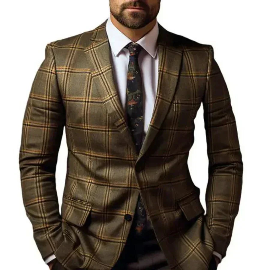 Veste Élégante pour Homme | Motif en Diamant et Confort Optimal