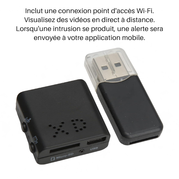 SecureCam – Mini Caméra de Surveillance Full HD Discrète et Performante | Helvia
