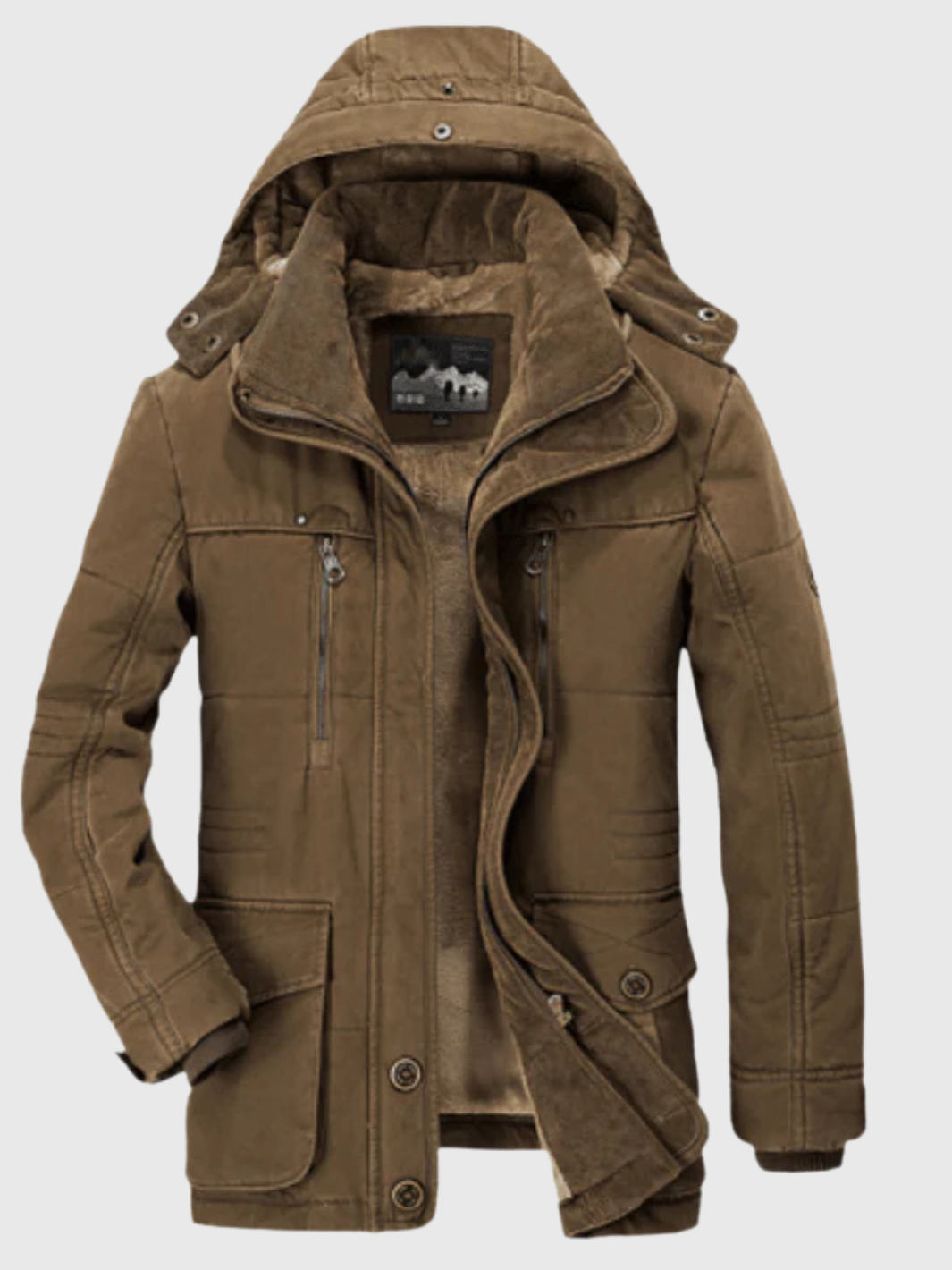 HELVIA - Manteau d'Hiver avec Capuche Ajustable et Grandes Poches