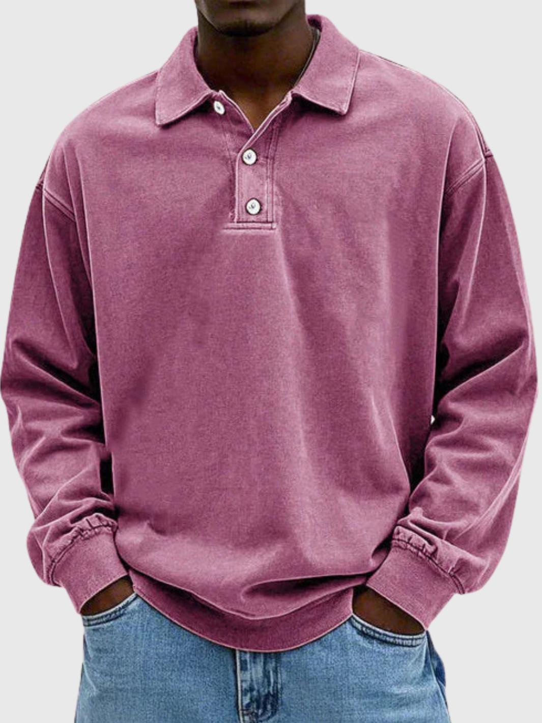 HELVIA - PULL-OVER POLO DÉCONTRACTÉ