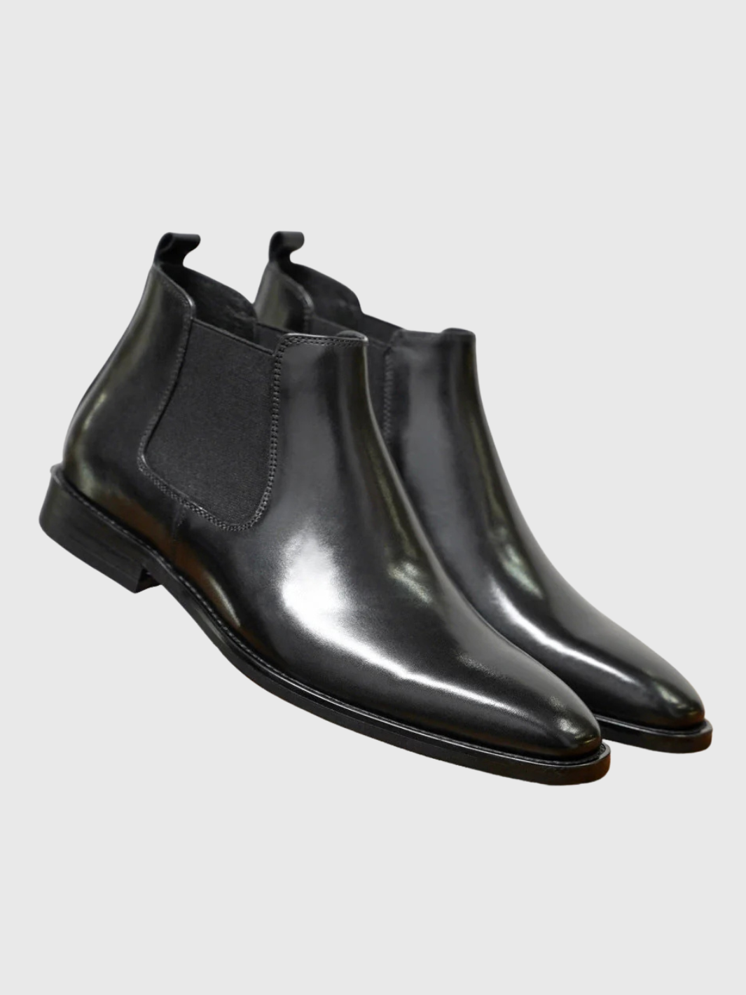 HELVIA - Bottines Chelsea Homme – Cuir Premium – Style Élégant