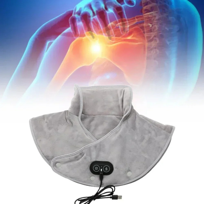 Coussin chauffant USB en velours - 3 températures, douce vibration
