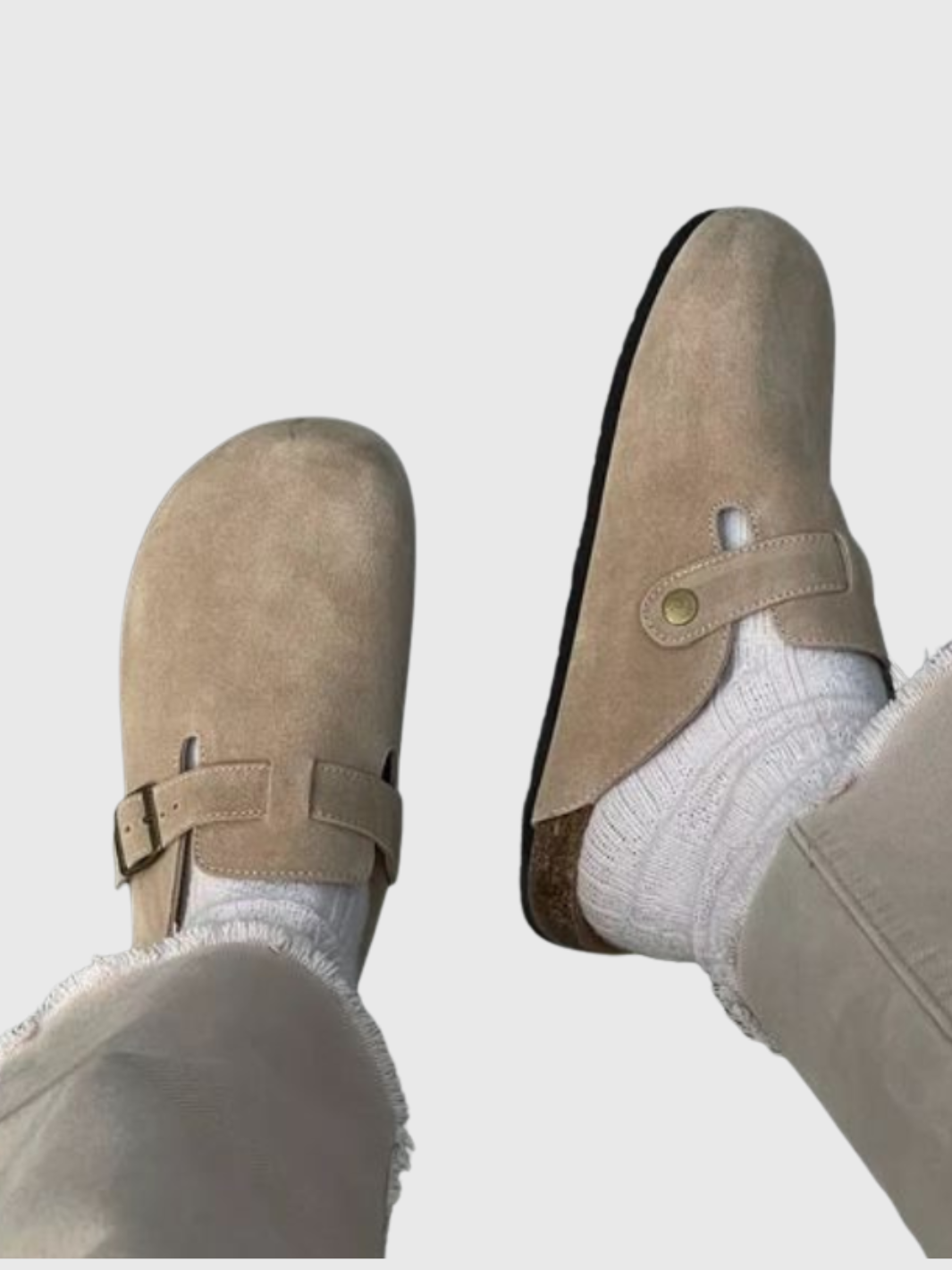 Helvia - Sandales en cuir unisexes Boston – Élégance et confort