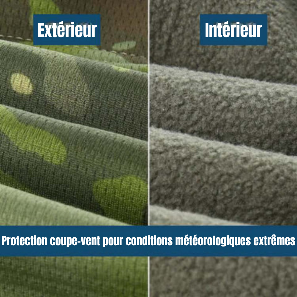 Cagoule en polaire coupe-vent - restez à l’aise dehors en hiver