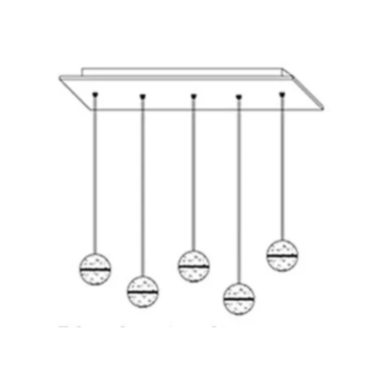 Luminaire Suspendu en Cristal | Éclairage Élégant et Réglable