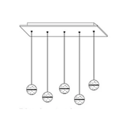 Luminaire Suspendu en Cristal | Éclairage Élégant et Réglable
