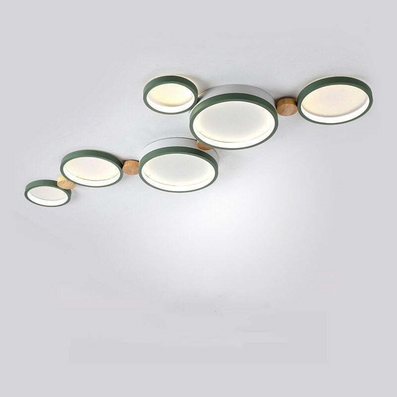 Plafonnier Élégant Blanc et Gris | Design Moderne et Illumination Uniforme