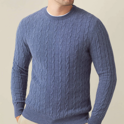 Pull en Maille Torsadée pour Hommes | Confort Douillet en Cachemire