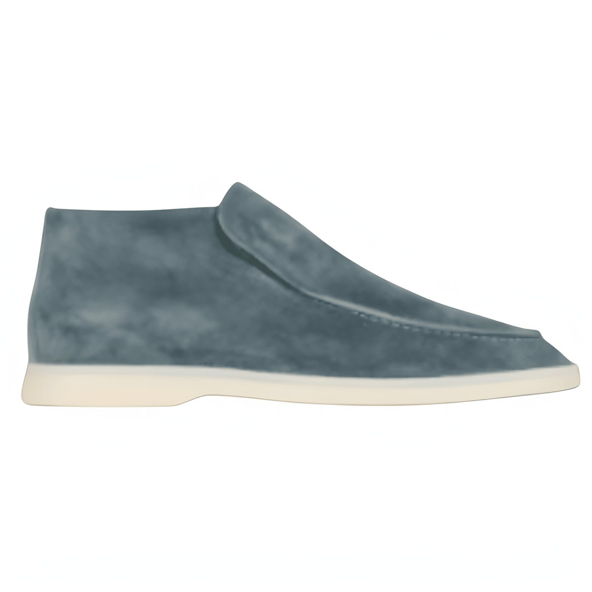 Mocassins homme en daim slip on style minimaliste casual
