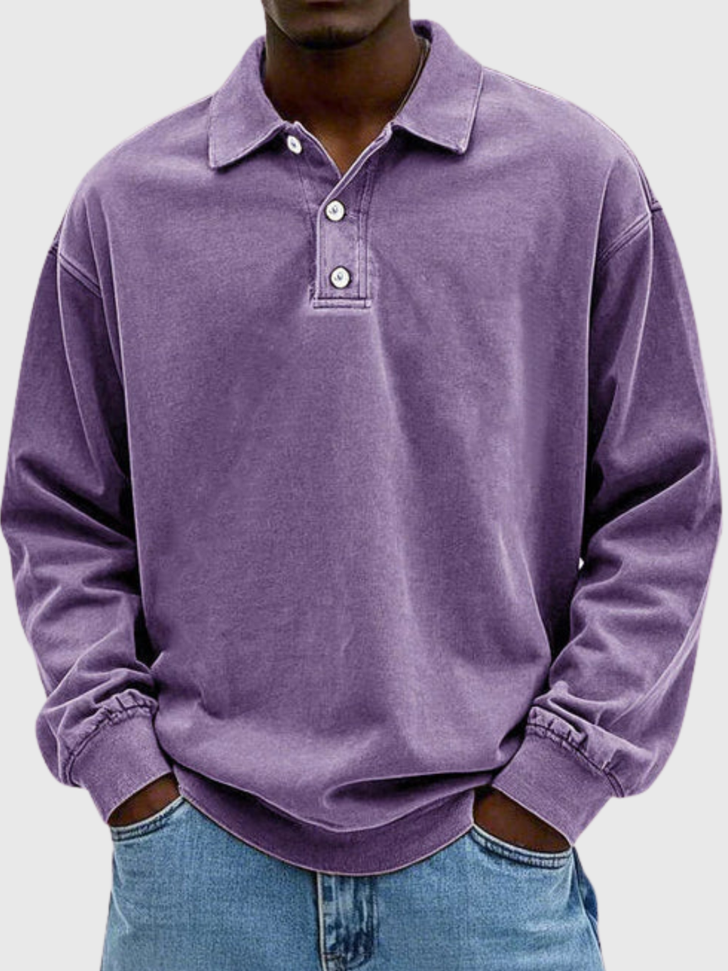 HELVIA - PULL-OVER POLO DÉCONTRACTÉ