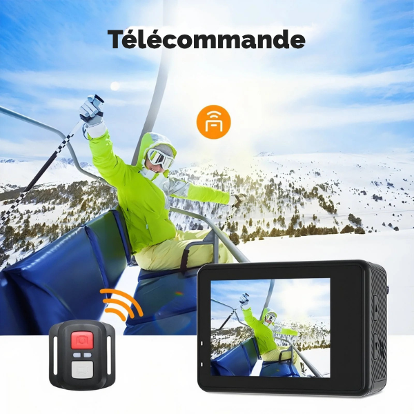 Caméra d’Action 5K pour Randonnée – Capturez vos aventures avec une précision exceptionnelle | Helvia